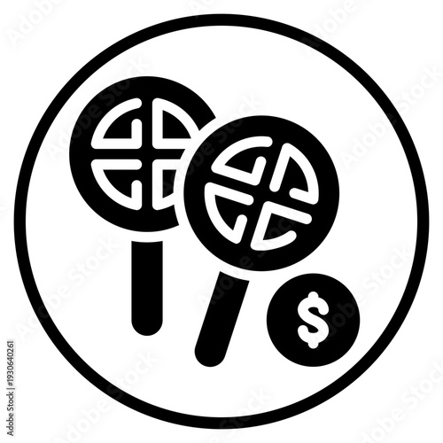 money glyph icon
