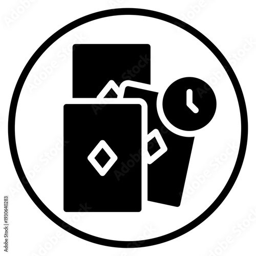 time glyph icon