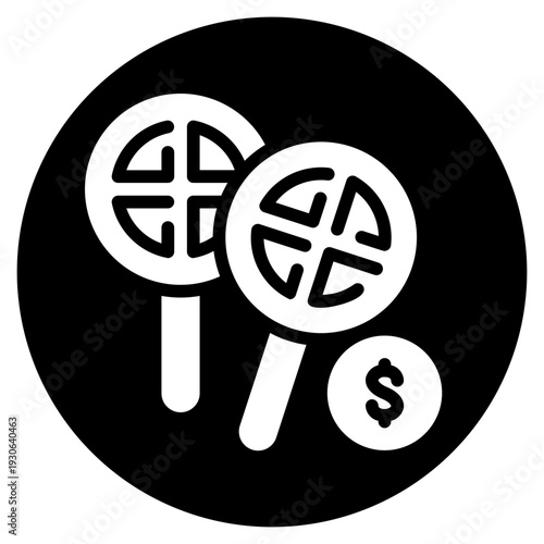 money glyph icon