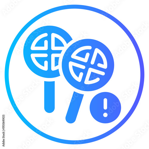 warning gradient icon