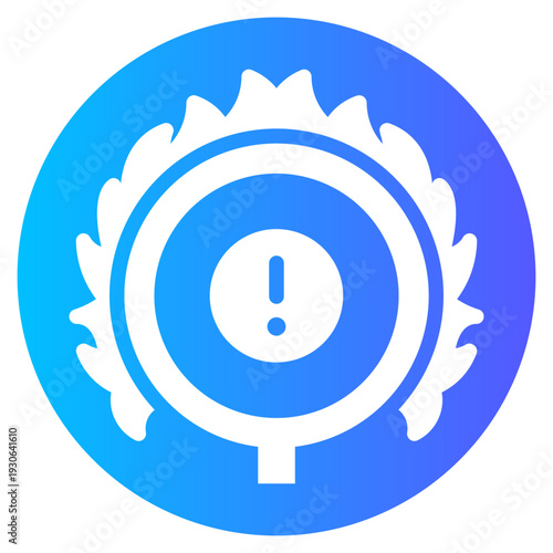 warning gradient icon