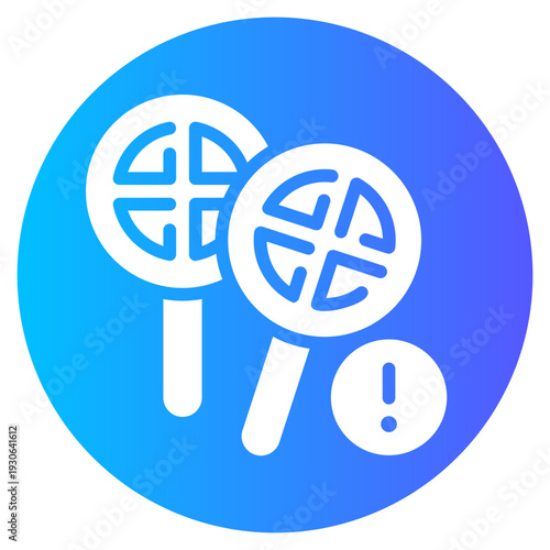 warning gradient icon