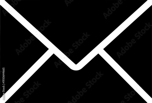 White geometric cross symbol on black background with central zigzag line