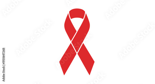 Red Ribbon Symbol - AIDS Awareness and Support