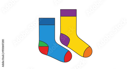 Colorful Socks Pair