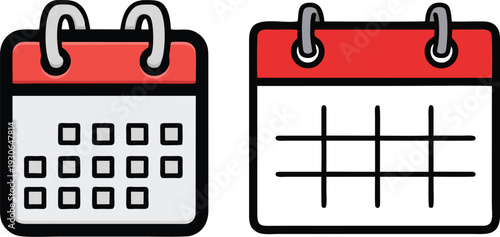 A 3D vector desktop calendar icon illustration featuring an organizer page with the number 10 to represent a business date, monthly event reminder, or scheduled agenda appointment