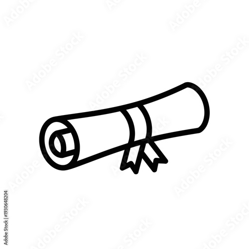 Celebratory Scroll with Ribbon for Special Occasions and Achievements