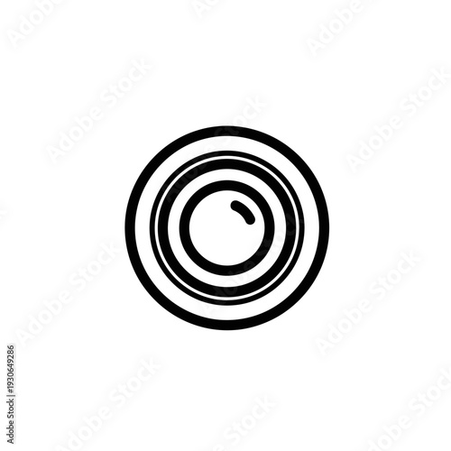 Close-Up Shot of a Circular Target with Concentric Rings for Precision Shooting