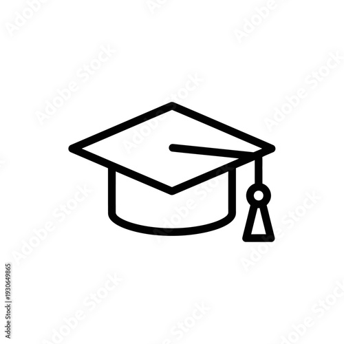 Graduation Cap Icon for Education and Academic Achievement