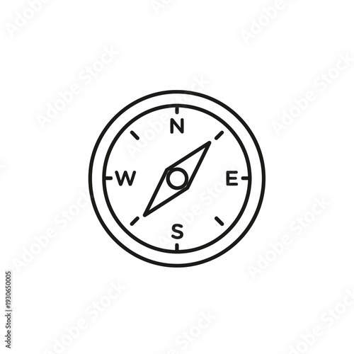 Detailed Close-Up of Traditional Magnetic Compass for Navigation and Adventure