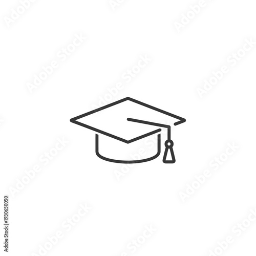 Graduation Cap Icon Symbol for Academic Achievement and Education