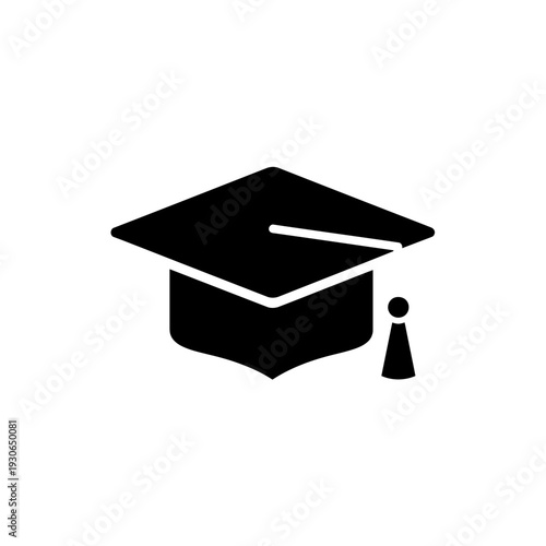 Graduation Cap Icon Symbol for Education and Academic Achievement
