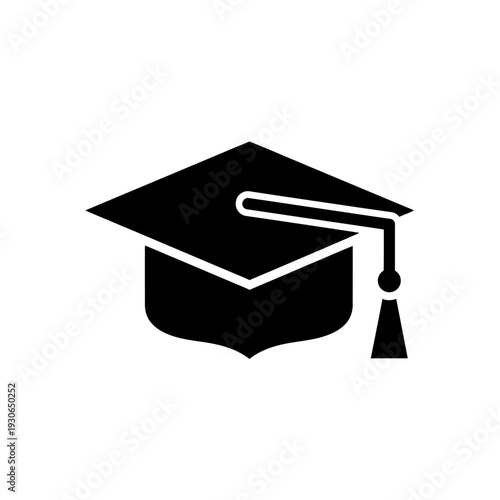 Graduation Cap Icon Symbolizing Education Achievement and Academic Success