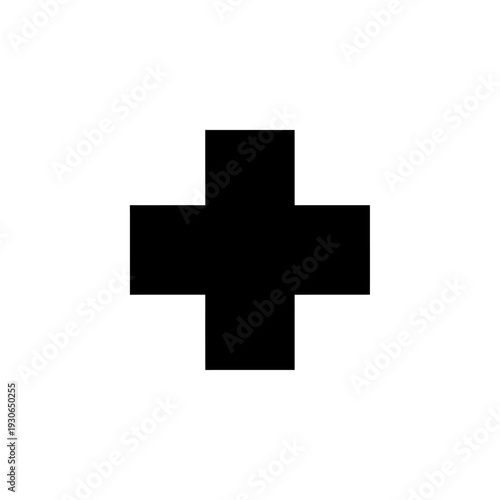 Medical Cross Symbol Illustration for Healthcare and First Aid Applications
