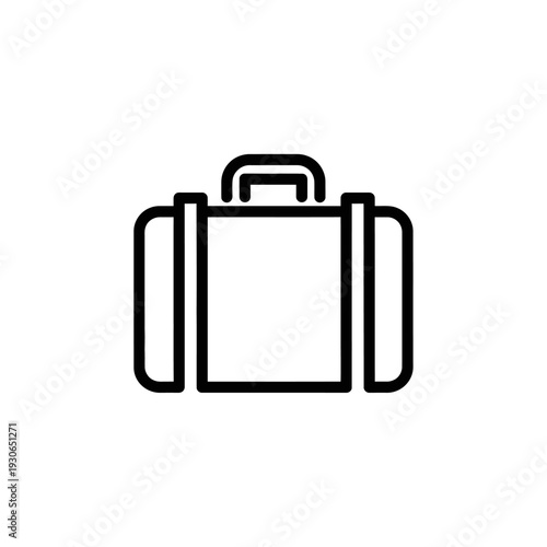 Minimalist Backpack Icon Illustration for Travel and Leisure Use
