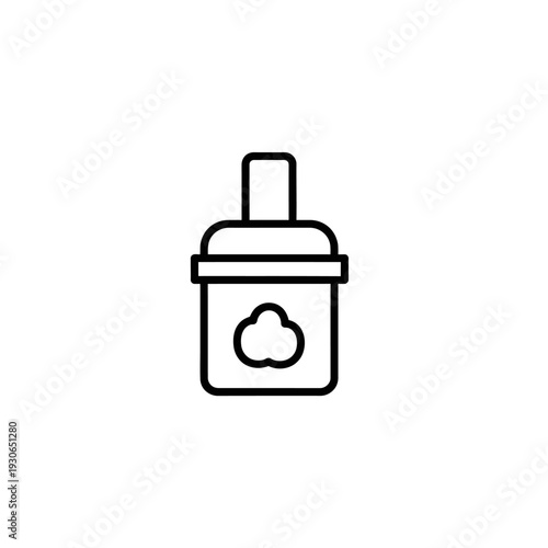Minimalist Baby Bottle Icon for Infant Care and Parenting Resources