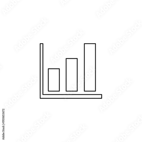 Minimalist Line Graph Illustration Representing Data Trends and Growth
