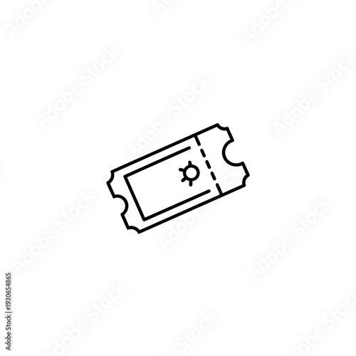 Minimalist Ticket Illustration for Tickets and Event Access