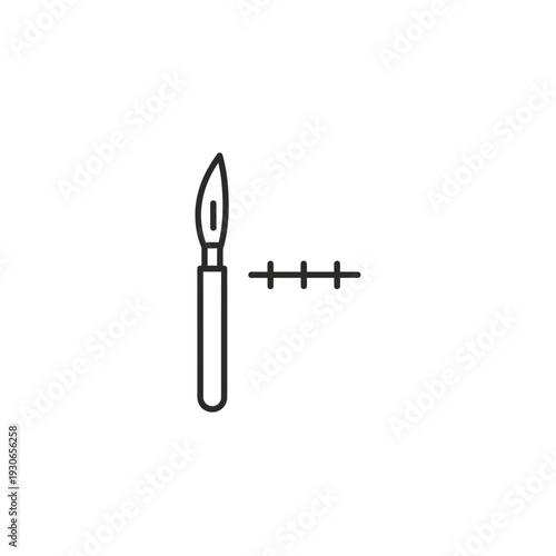 Minimalistic Illustration of a Candle and Matchstick for Emergency Lighting and Safety