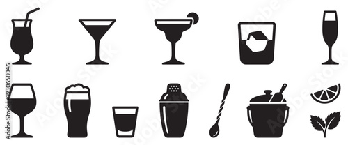 Cocktail drinks bar tools and garnishes are essential elements for creating delicious beverages and a festive atmosphere.