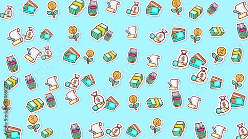 Ideal for finance websites, blogs, or social media posts about growth and prosperity. Unique moneyrelated icons for a fresh design.