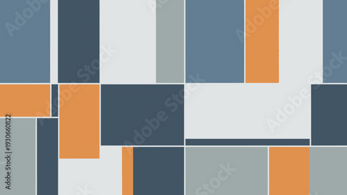 Abstract geometric pattern with colorful rectangles and lines.