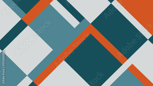 Abstract geometric pattern with intersecting lines and colorful shapes.