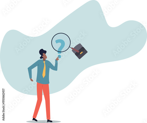 Problem analysis, analyze information to find solution or answer, solving problem or trouble, challenge to think overcome difficulty concept,human life and situation.