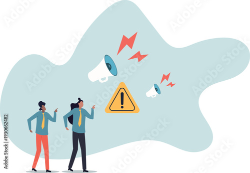 Important announcement, attention or warning information, breaking news or urgent message communication, alert and beware.human life and situation.