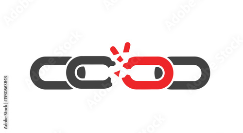 Broken Chain Link Symbol