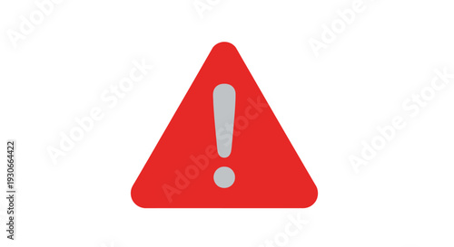 Red Warning Triangle Exclamation Mark Symbol