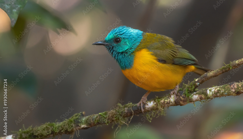 Fototapeta premium birds perched on tree branches