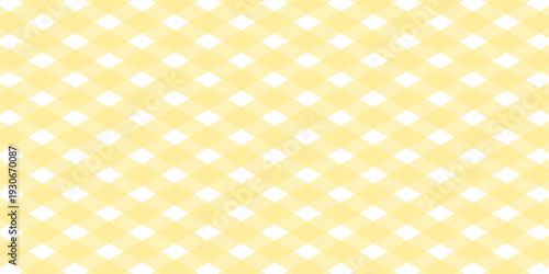 seamless yellow colored checkered table cloth pattern for background design. EPS 10