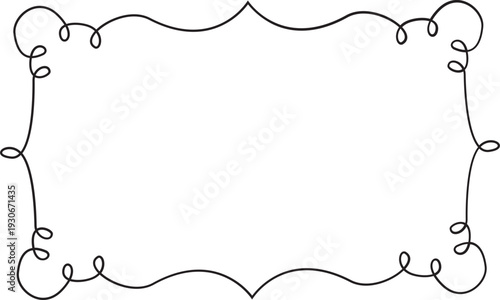 Curly Frames, Baby Shower, Wedding, Shabby Chic