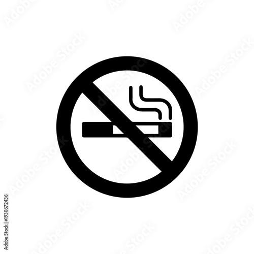No Smoking Sign Cigarettes Prohibited Not Allowed Cannot Ban