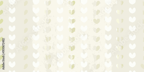 A soft pastel background featuring a repeating heart pattern