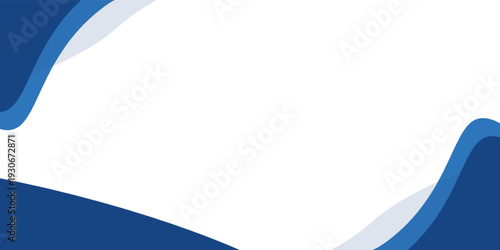 abstract modern blue curve with copy space template for professional business presentation template background