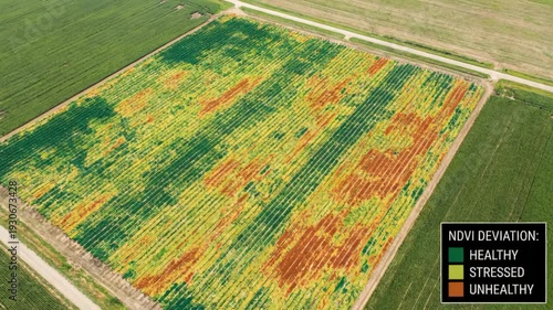 Wallpaper Mural Ndvi drone crop health maps aerial field ndvi drone crop health maps showing vegetation vigor with color zones and stressed areas visible from ndvi Torontodigital.ca