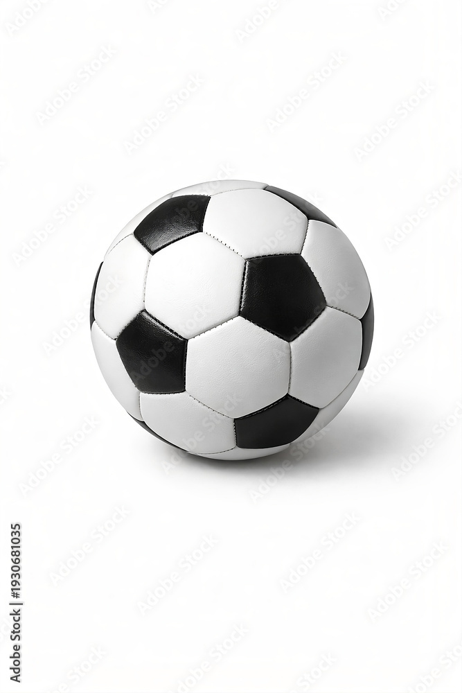 Naklejka premium Classic Black and White Soccer Ball.