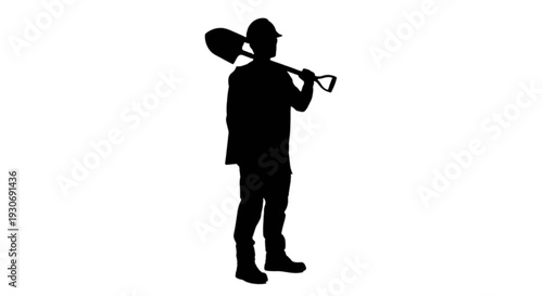 Silhouette of a musician playing a trumpet with a top hat and formal attire isolated on transparent background, Vector