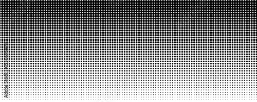 Dotted halftone gradient texture. Vanishing polka dot background. Repeating dots gradation pattern background. Black fading comic pop art overlay backdrop. Halftone raster effect wallpaper. Vector