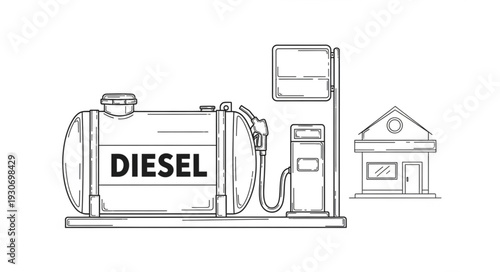Diesel Fuel Pump Station Equipment.