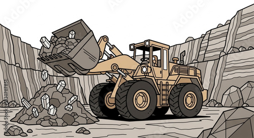 Front End Loader Heavy Machinery.