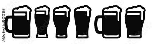 vibrant design featuring a stylized beer mug design