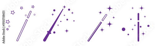 Wand Magic stick icon vector template