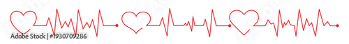  heart pace line with heart shape cardiology clinic logo 