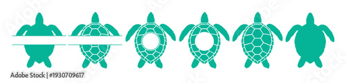 sea turtle monogram frame turtle monogram beach monogram
