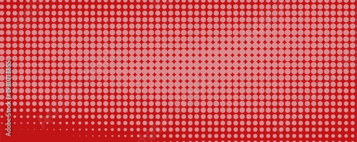 Red diagonal geometric shape with halftone. Modern fiber textured vector eps 10