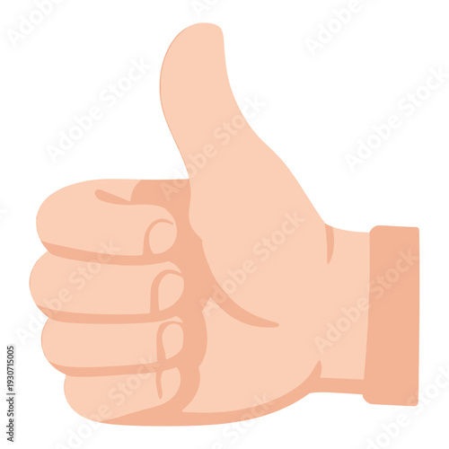 Thumbs Up Gesture Vector Icon