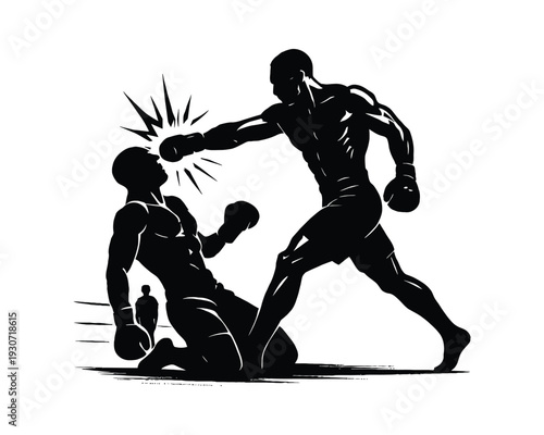 boxer silhouette vector, boxing athlete silhouette, boxer fighting pose vector, boxing stance silhouette illustration, male boxer silhouette, female boxer silhouette, professional boxing vector art